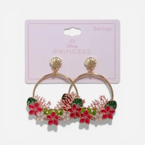 Boucles d'Oreilles Disney La Petite Sirène Ariel Floral Coquillage – Import US