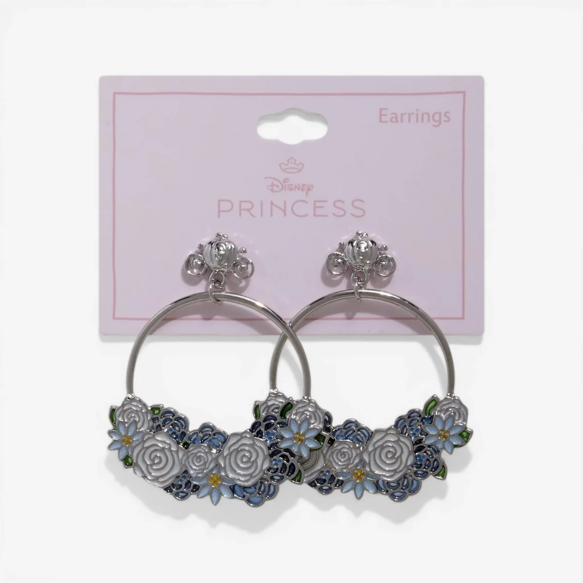 Boucles d'Oreilles Disney Cendrillon Floral Carrosse – Import US – Image 2