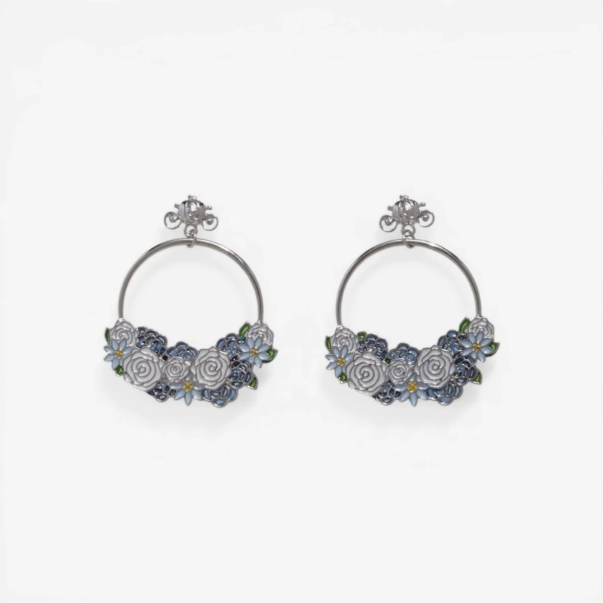 Boucles d'Oreilles Disney Cendrillon Floral Carrosse – Import US – Image 3